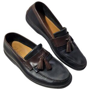 Cole Haan Pinch Cup Tassel Leather Moccasins Saddle Shoes Size 11M Preppy EUC